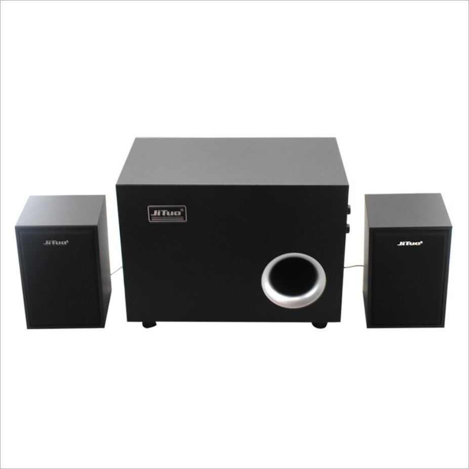 JT2988木质小音箱2.1重低音炮 笔记本台式电脑USB多媒体音响