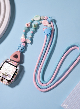 适用小天才W2027AC儿童手表表带Z10挂脖绳Z9/Z8/Z7/Z6A保护壳套Z5