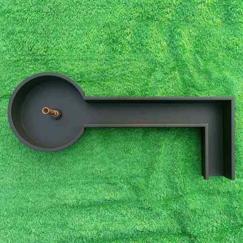 高档喷水幕墙流墙瀑鱼池布出水口庭水院花园造景不锈钢景观泉户外