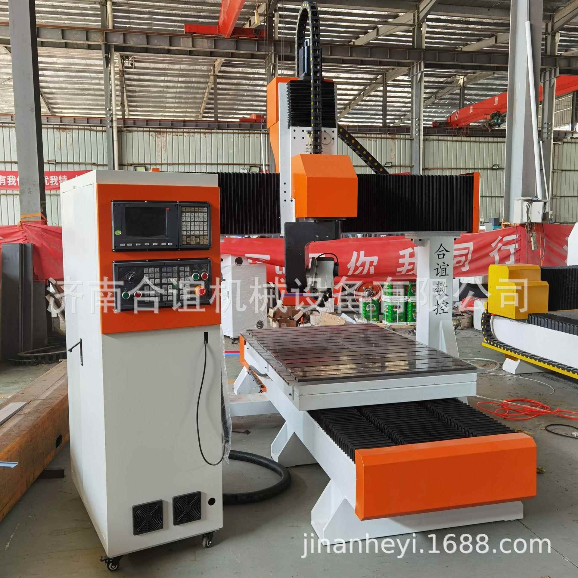 木模代木模具泡沫模型吸塑膜异型打孔切割小型五轴数控雕刻机