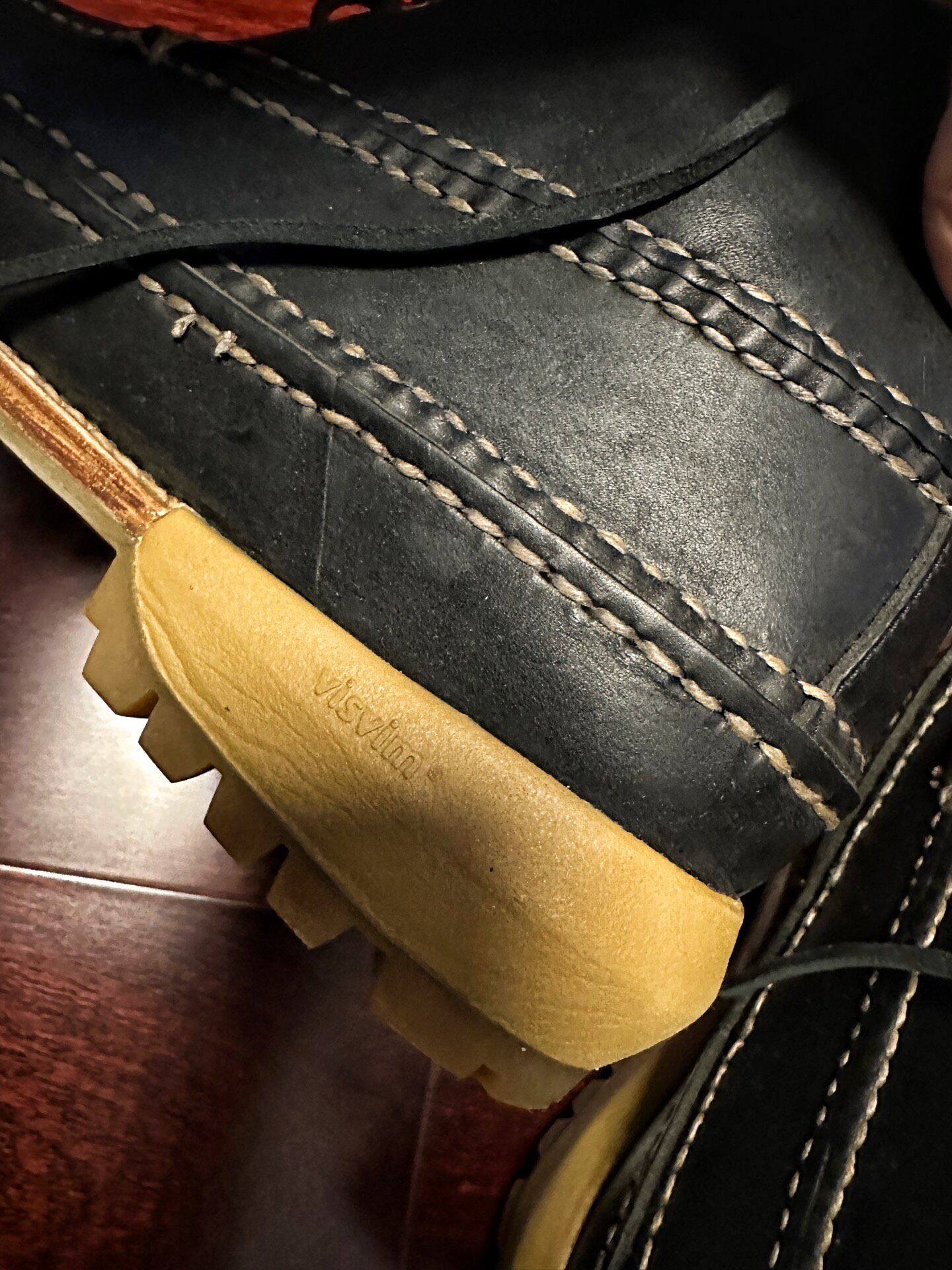 VISVIM KANAWA MOC MID FOLK Boots — back