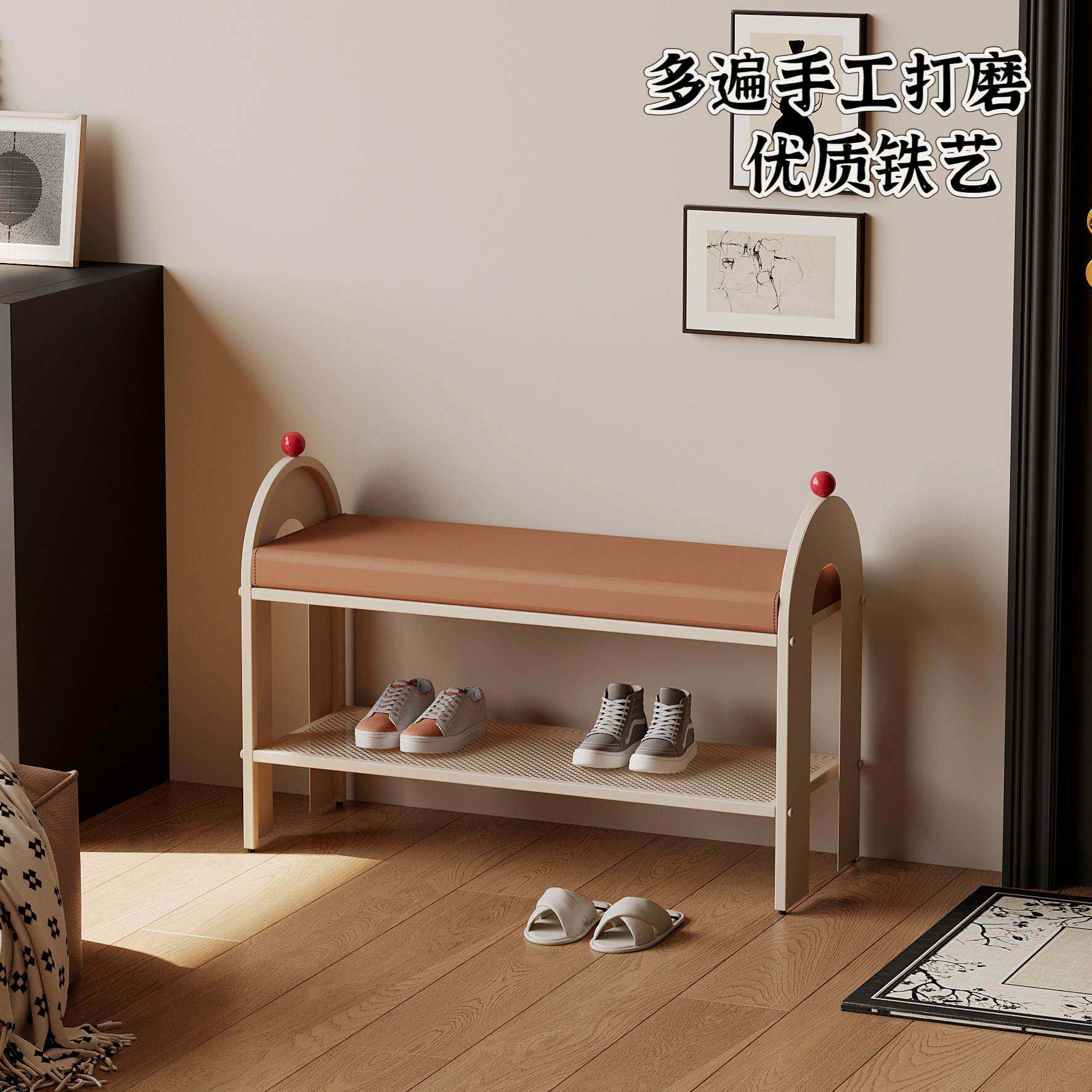 铁屿 进门可坐穿鞋凳入户门鞋柜换鞋凳一体家用门口鞋凳鞋架