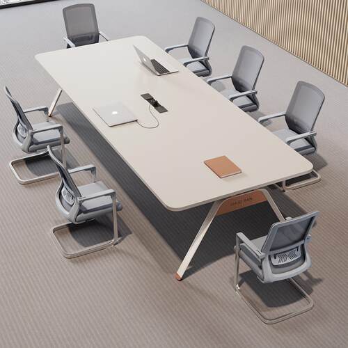 简约现代会议桌长桌大型会议室桌椅组合小型会议桌长条桌子洽谈桌