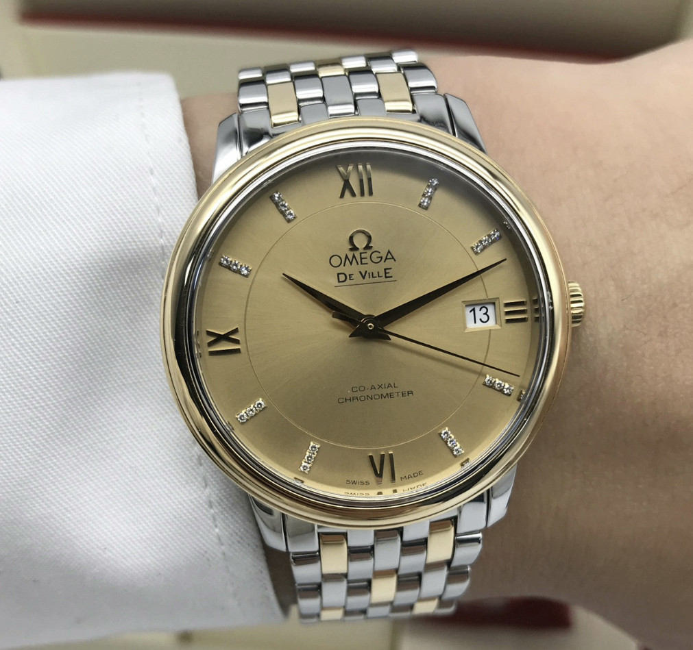 98新36.8mm欧米茄碟飞系列424.20.37.20.58自动机械男表真酷奢品