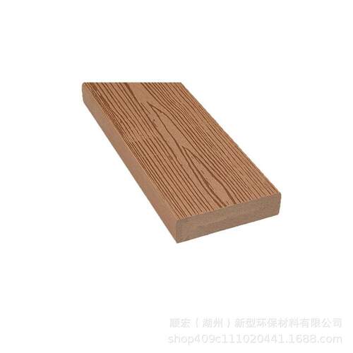 塑木地板 木塑圆孔地板 WPC 3D压花生态木 塑木扶手 栏杆 栅栏