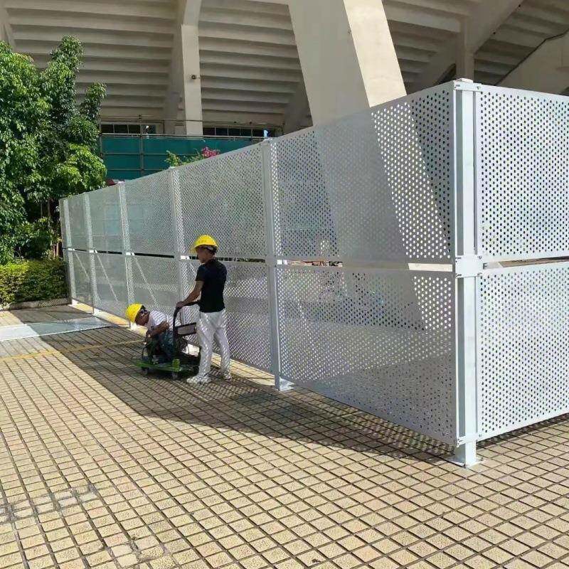 隔离围栏仓库隔离网 市政冲孔围挡可移动隔断护栏网铁丝网护栏