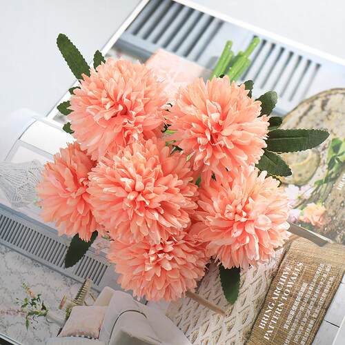 仿真非洲菊假花室内装饰 创意塑料花束DIY手工北欧风格插花