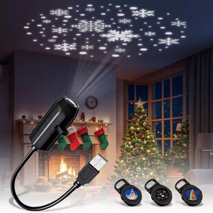 Christmas Halloween Led Projection Lamp Pumpkin Night Light