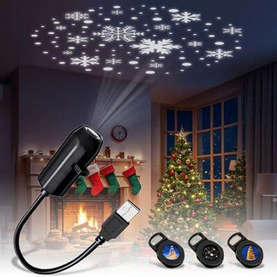 Christmas Halloween Led Projection Lamp Pumpkin Night Light