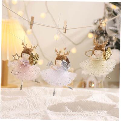Christmas decorations Antler Angel Christmas tree pendant