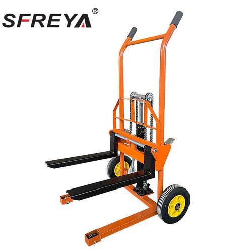 SFREYA小型手动液压堆垛车手动液压堆高车手动液压托盘堆高车
