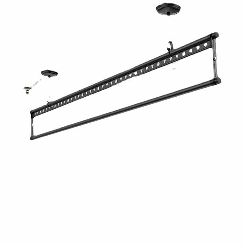 单杆晾衣架升降手摇器阳台单排晾衣杆单根式手动小晒衣架单杠东龙