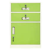 柜桌下床头柜抽屉储物柜资料带铁皮锁矮工具柜彩色钢制小柜子柜