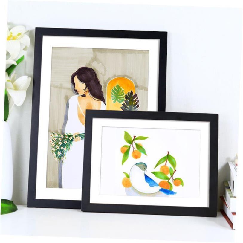 Nordic simple wooden photo frame square picture frames 相框