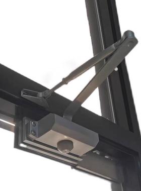 玻璃闭门器免开安装玻夹璃夹开门缓冲可调KWH节闭门器玻门璃固定