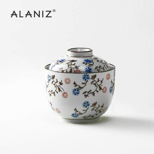 alaniz南兹炖罐小汤盅带盖子陶瓷家用隔水炖锅单个燕窝炖盅碗蒸蛋