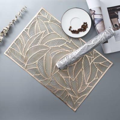 Rectangular insulation placemat Hollow Western table mat餐垫