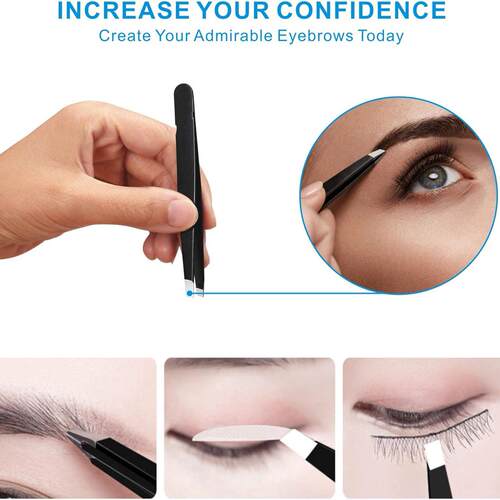 Tweezers Set Eyebrows Splinter and Ingrown Hair Removal