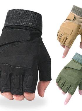 protective outdoor riding half finger black hawk gloves