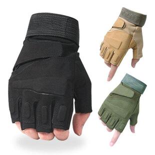 half riding finger black gloves protective hawk outdoor