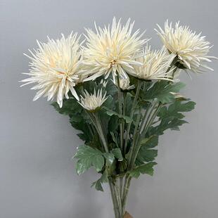 仿真蟹爪菊 多色植毛花蟹爪菊家居装饰球菊花软装花艺保湿仿真花