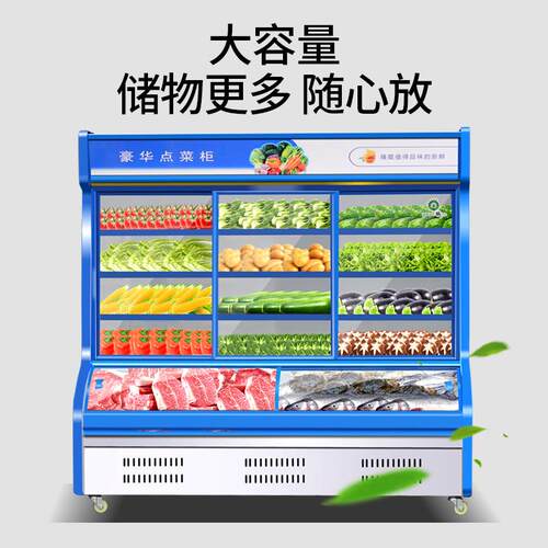 串串烧烤饭店冰箱立式麻辣烫点菜柜冷藏冷冻商用蔬菜水果保鲜柜