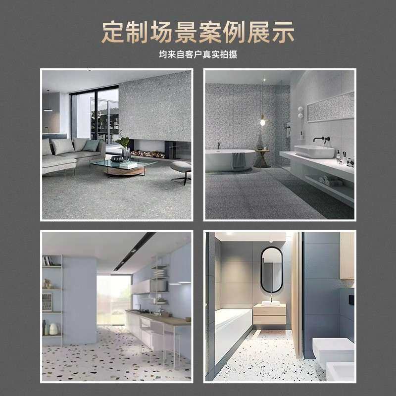 浮材厂大理商场地石板墙石859面台面白色楼梯无机人造水磨石英云