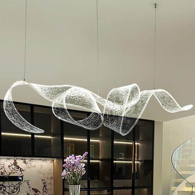 酒店堂大前灯台艺飘术造型带吊大气餐528厅灯茶室灯led中山灯具