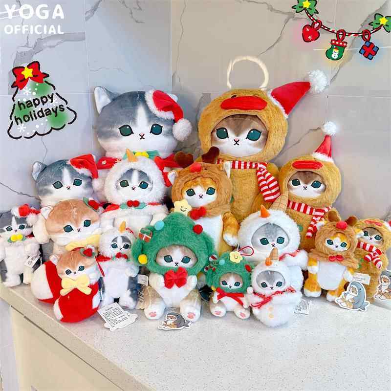 毛fusand鲨鱼猫圣诞限量版可爱卡通毛绒娃娃挂件可爱