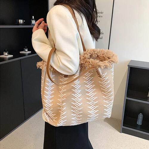 Casual Top-Handle Bags Large Tote Beach Bag Shopping Bags Un