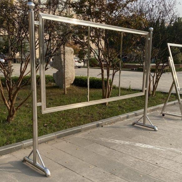 室外可移动宣传栏加固展板公告栏展示架室内户外广告牌现货落地式