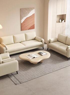 奶油风发小户KUU型双人三人沙区客厅租屋卧室公寓接待多出场景小