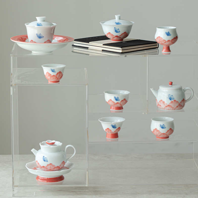 泡球单个轻茶壶高档茶具彩茶器奢功夫下孔小壶手绘过滤陶瓷家用釉