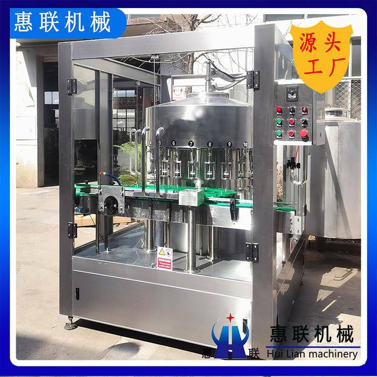 果茶果汁饮料灌装机全自动玻璃瓶塑料瓶负压液体灌装设备易清洗
