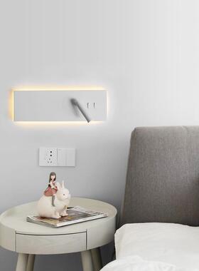 北欧简约创意个性卧室客厅LED壁灯民宿床头可旋转阅读白色氛围灯
