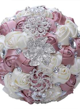 水钻新娘结婚手捧花束结婚装饰婚庆用品直销好W228F