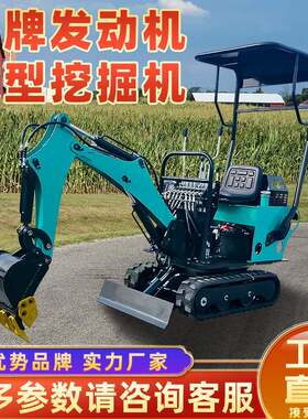 挖电动掘机家用挖机土果园用勾机一农吨工程充电08到16型式小挖12