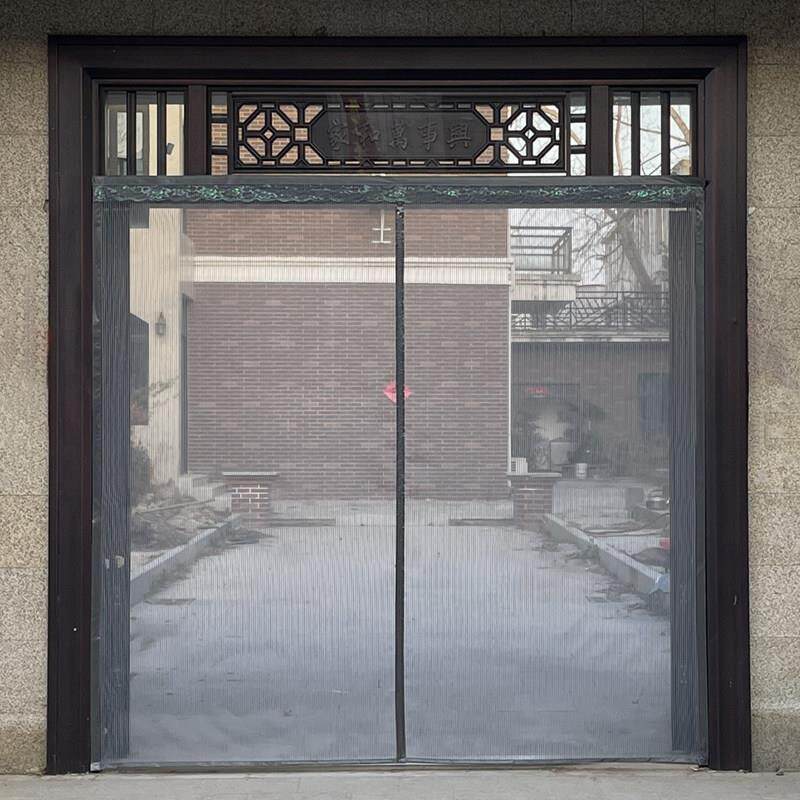 全磁铁条纯色夏季磁性防蚊门帘家用纱网大门防蝇磁性自吸金刚网纱