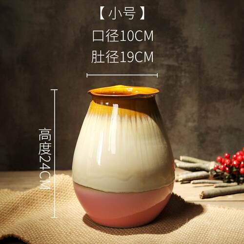 花瓶摆件客厅插花轻奢高档新款培植家用加厚花盆号百合水培花器艺
