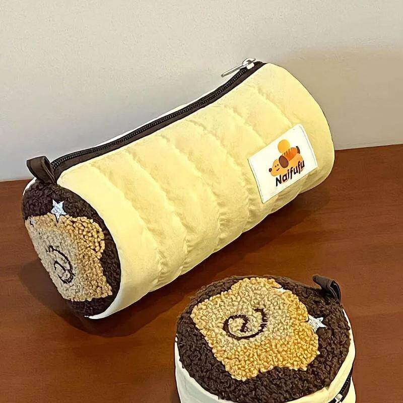 奶呼呼小面包笔袋大容量女生高颜值ins风设计感小众文具袋学生