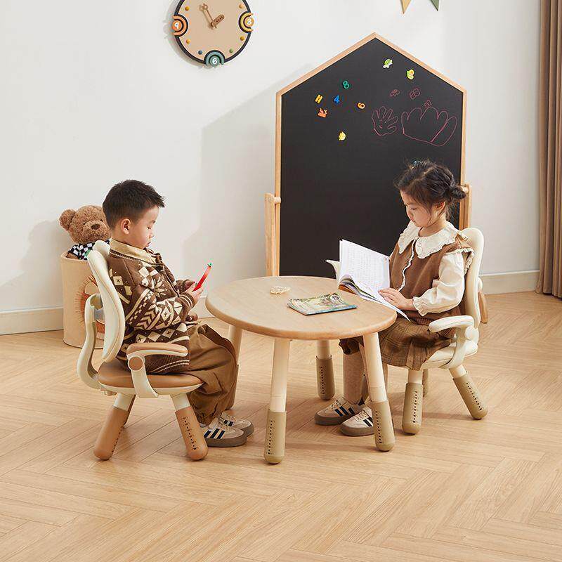 儿童花生桌椅环保可升降小孩宝宝幼儿客厅家用实木学习阅读桌