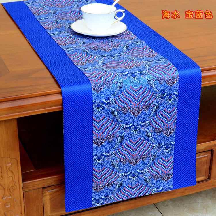 正品现代新木式桌旗古典几禅意红家具茶玄关电视柜长中条桌旗桌布