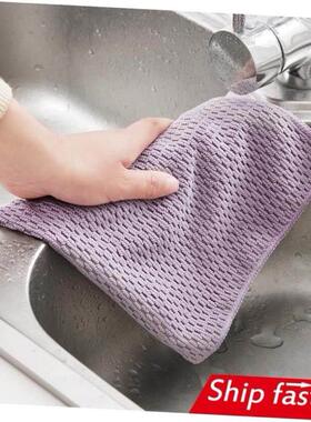 3pcs/set wash towel dish wipe kitchen cleaning cloth cotton