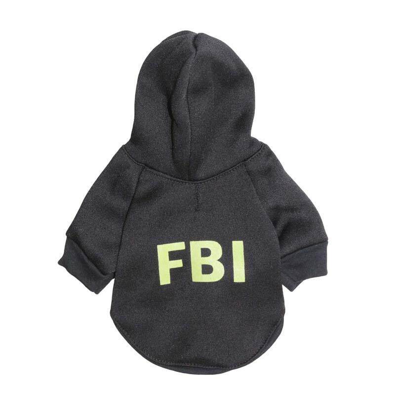 宠物用品狗狗猫咪衣服抓绒布黑色印荧光宠物卫衣泰迪秋冬款