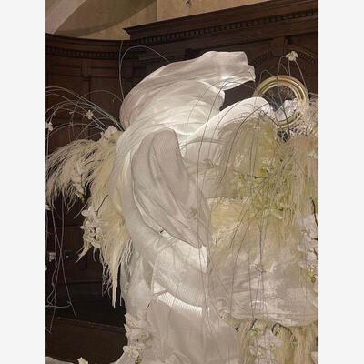塑料柳条彷真花垂钓柳芽假花韩版白绿婚礼插花装饰婚庆花艺摆设
