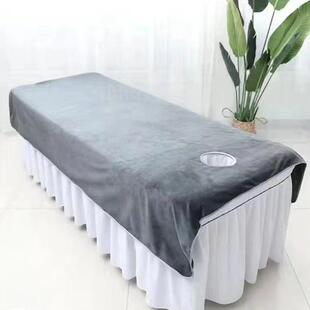 美容床单美容院专用床单养生会所美体spa推拿按摩理疗床单带洞