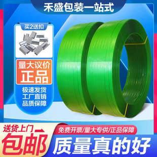 带打包塑料带机用pet捆绑带绿色1608手工编织带条 塑钢打包带包装