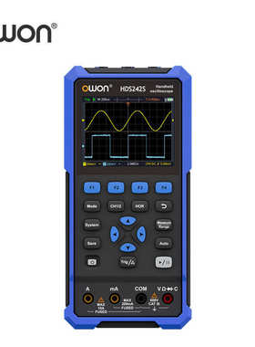 (利owon100mhz双通道hds2102s万用表)数字示波器汽修利普示波器