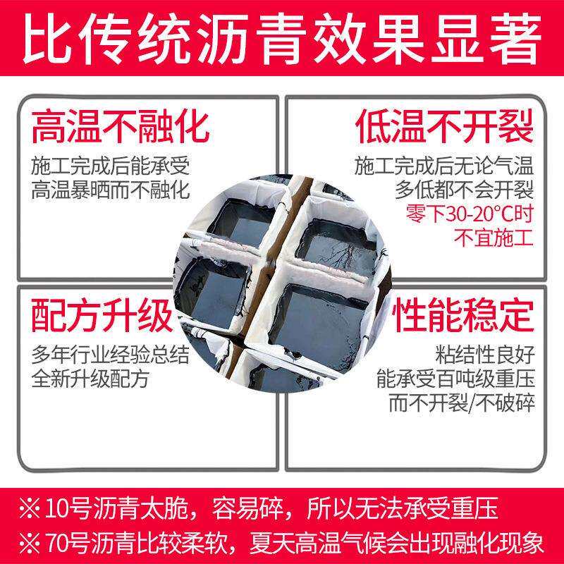 改性灌缝沥青油膏填缝屋顶路面道路密封胶防水柏油沥青块补漏材料