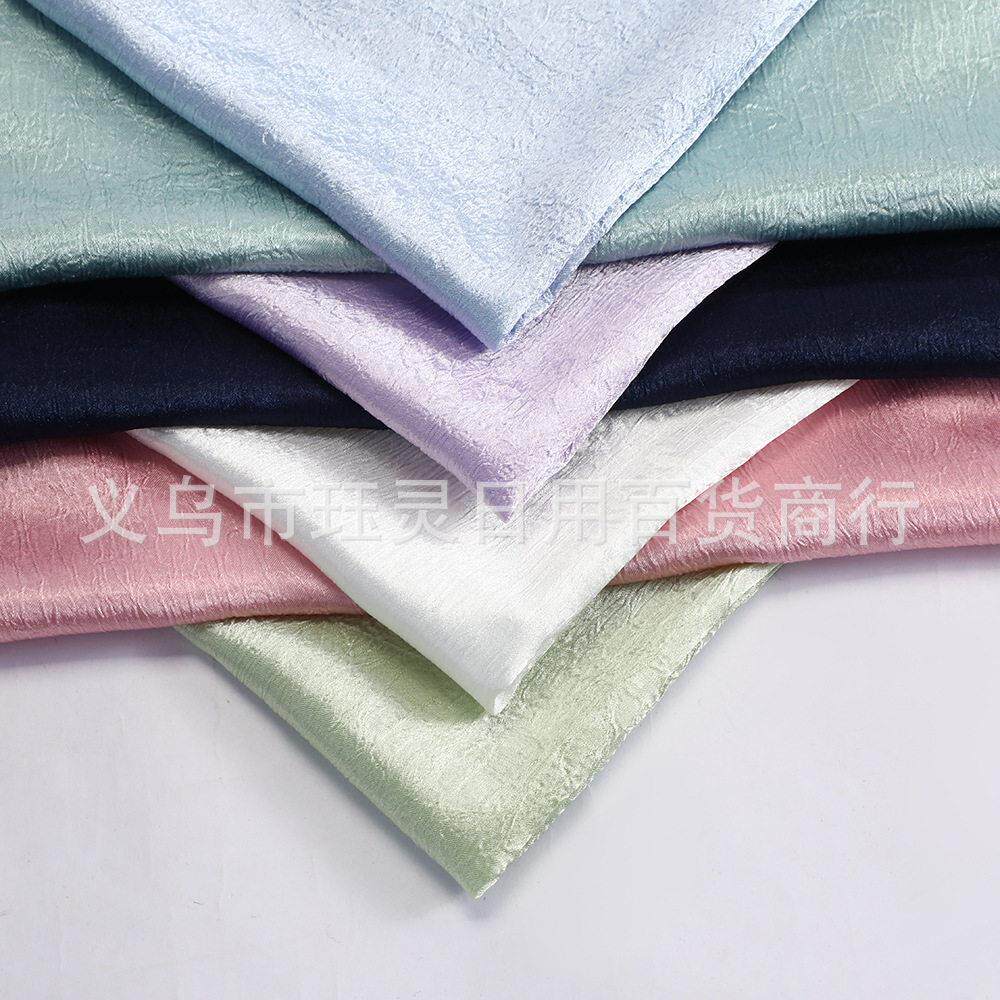热销爆款手抓花邹缎时尚百搭裙子套装汉服DIY手工布料厂家现货